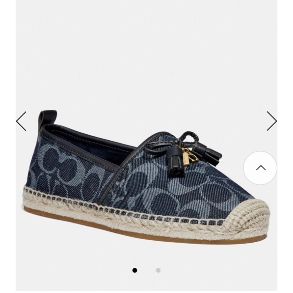 Brand new coach Sandals shoes in blue with CC